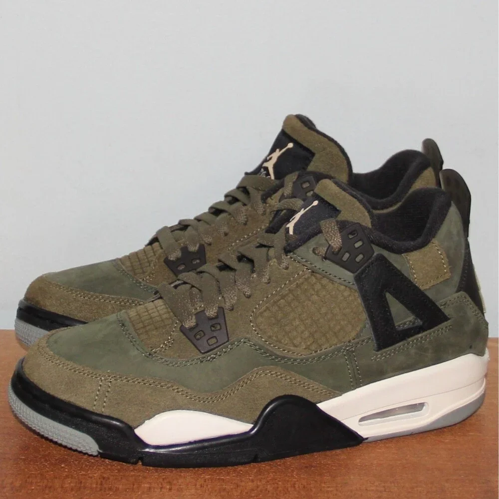 Nike Air Jordan 4 Retro SE Craft GS *B-Grade* 6.5Y Women 8 Olive